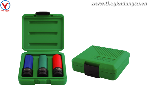 Hộp tuýp lục giác đen dài mở ốc bánh xe Toptul 1/2