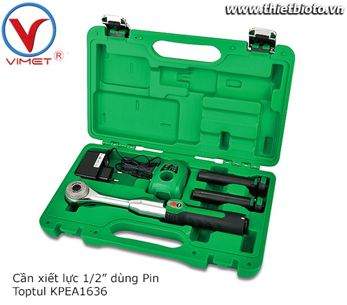 Bộ cần siết lực dùng Pin 1/2 Toptul KPEA1636