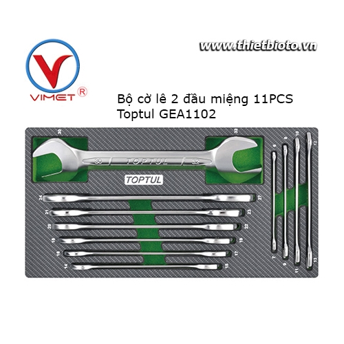 Bộ cờ lê 2 đầu hở 11 món Toptul GEA1102