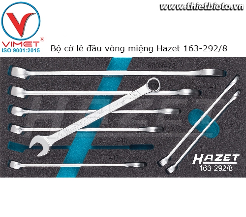 Bộ cờ lê đầu vòng miệng Hazet 163-292/8