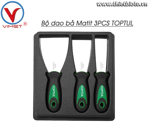 Bộ dao bả Matit 3PCS TOPTUL JGAT0301