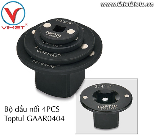 Bộ đầu chuyển 4 chi tiết Toptul GAAR0404