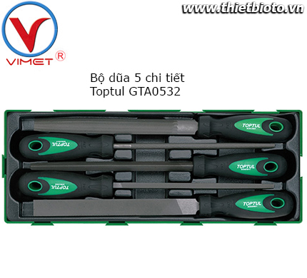 Bộ dũa 5 chi tiết Toptul GTA0532