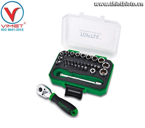 Bộ dụng cụ cần xiết đầu tuýt lục giác 1/4 36pcs