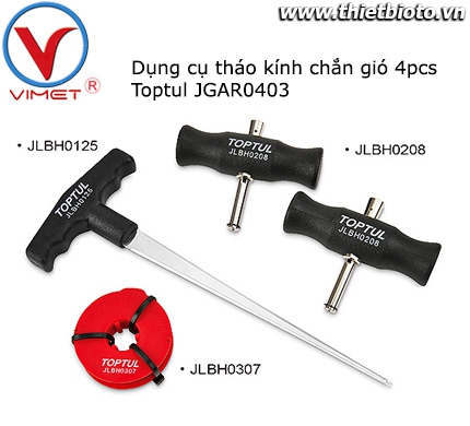 Bộ dụng cụ tháo kính chắn gió 4pcs Toptul JGAR0403