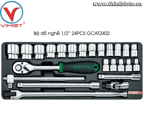 Bộ tuýp lục giác 1/2 24 món Toptul GCAT2402