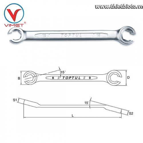 Cờ lê đầu mở 11x13mm TOPTUL AEEA1113