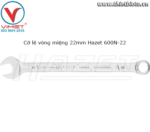 Cờ lê vòng miệng 22mm Hazet 600N-22