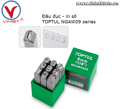 Đầu đục số 9 chi tiết Toptul NGAW0903