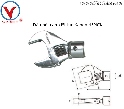 Đầu nối cần xiết lực Kanon 45MCK