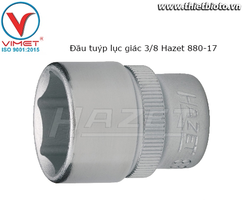 Đầu tuýp lục giác 3/8 Hazet 880-17