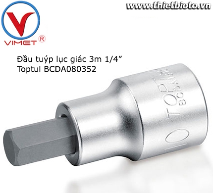 Đầu tuýp lục giác dài 3mm Toptul BCDA080352