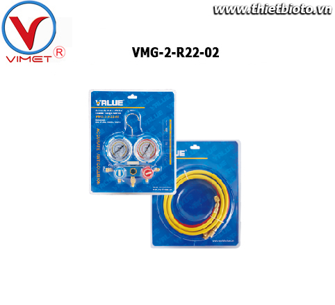 Đồng hồ nạp gas lạnh Value VMG-2-R22-02