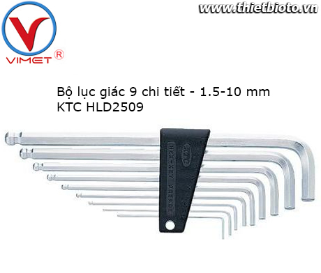 Bộ chìa lục giác 9 chi tiết KTC HLD2509