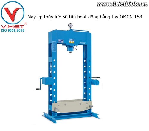 Máy ép thủy lực 50 tấn hoạt động bằng tay OMCN 158