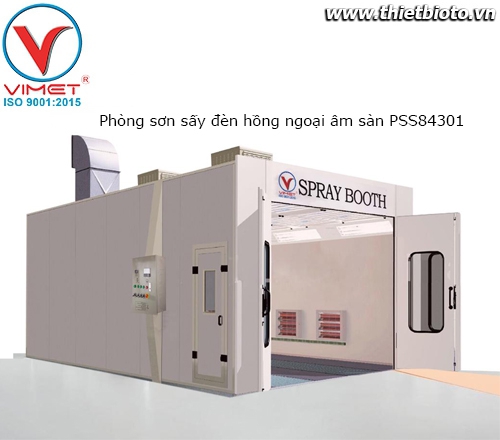 Phòng sơn sấy âm sàn đèn hồng ngoại PSS84301