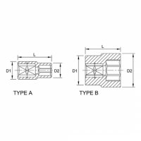Đầu tuýp lục giác 1/2 inch Toptul BAEA1634