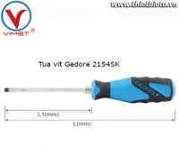 Tua vít dẹt 12mm Gedore 1845276 series 2154 SK