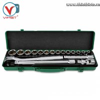 Bộ cần xiết và đầu tuýp lục giác 1/2 Toptul GCAD1820