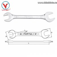 Cờ lê 2 đầu miệng AAEJ0911