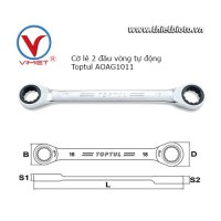 Cờ lê 2 đầu vòng tự động Toptul AOAG1011