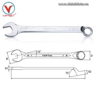 Cờ lê vòng miệng 19mm Toptul AAEN1919