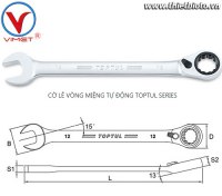 Cờ lê vòng miệng tự động 9mm TOPTUL ABAF0909