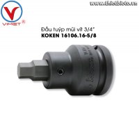 Đầu mũi vít lục giác Koken 16106.16-5/8