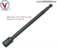 Đầu tuýp mũi lục giác 1/4 Koken 113.100-14