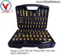 Bộ dụng cụ thử kín hệ thống điều hòa ô tô 77 chi tiết HTKD0077