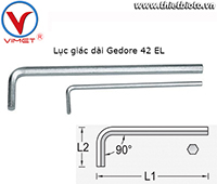 Lục giác dài 10mm Gedore 42 EL 10