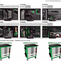 Tủ đồ nghề 7 ngăn Toptul 275 chi tiết - Model GCAJ0042