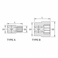Tuýp bông 1/4 inch Toptul BBEB0806