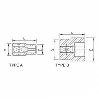 Tuýp lục giác 1/4 inch Toptul BAEA084E