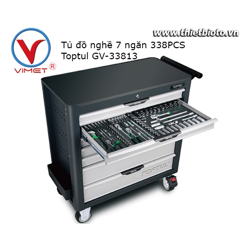 Tủ đồ nghề 7 ngăn 338pcs Toptul GV-33813