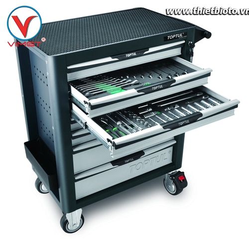 Tủ đồ nghề sửa chữa 7 ngăn 261pcs Toptul GV-26109