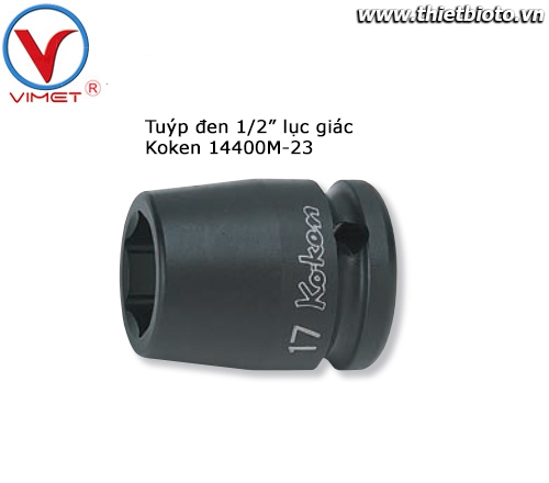 Tuýp đen 1/2 lục giác Koken 14400M-23
