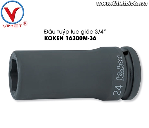 Tuýp lục giác đen 3/4 Koken 16300M-36